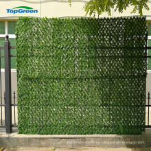 Valla de la hoja artificial de la película del pvc de la decoración de la pared